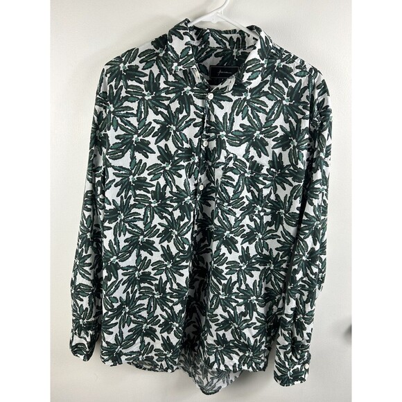 Paura Men’s Button Down Shirt Floral Fantasy Made In Italy Tropical Size M - Picture 4 of 7